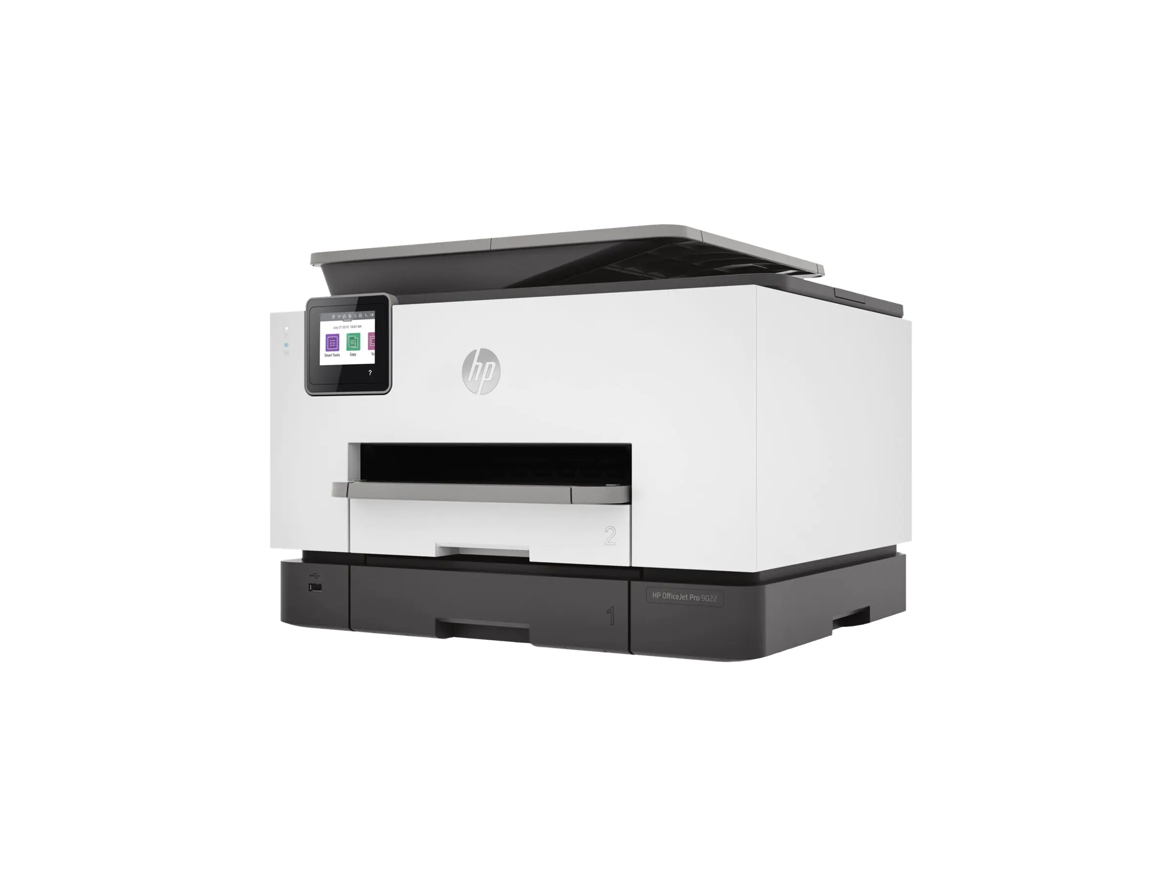 HP Officejet Pro 9022 All-in-One - Multifunktionsdrucker - Farbe - Tintenstrahl - Legal (216 x 356 mm) (Original) - A4/Legal (Medien) - bis zu 23 Seiten/Min. (Kopieren) - bis zu 24 Seiten/Min. (Drucken) - 250 Blatt - USB 2.0, LAN, Wi-Fi(n), USB-Host - Für