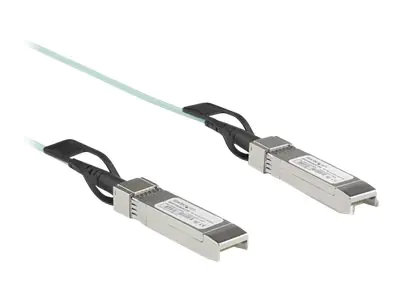 StarTech AOCSFP10G5ME SFP Kabel (5m, 10 GbE, Dell EMC AOC-SFP-10G-5M kompatibles SFP+ AOC Kabel, aktives Glasfaserkabel, Mini-GBIC) - Ethernet 10GBase-Kabel - SFP+ (S) eingerastet zu SFP+ (S) eingerastet - 5 m - Glasfaser - Active Optical Cable (AOC)