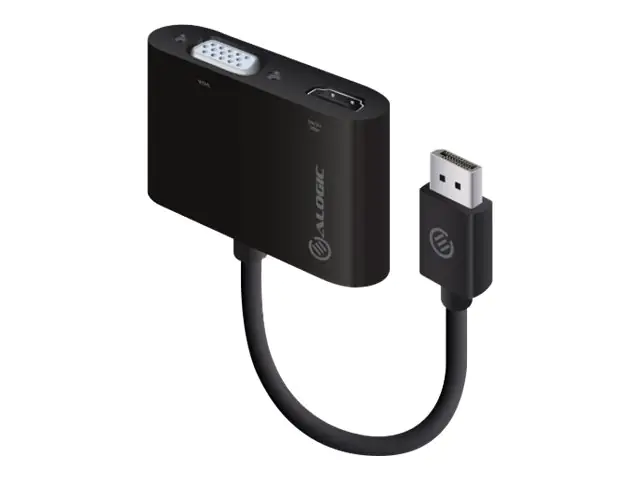 ALOGIC Premium Series - Videokonverter - DisplayPort - HDMI, VGA - Schwarz