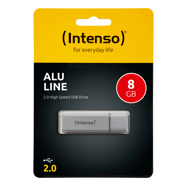 Intenso Alu Line - USB-Flash-Laufwerk - 8 GB - USB 2.0 - Silber Intenso Alu Line - USB-Flash-Laufwerk - 8 GB - USB 2.0 - Silber