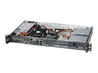 Supermicro SC505 203B - Rack-Montage 1U - Mini-ITX CSE-505-203B