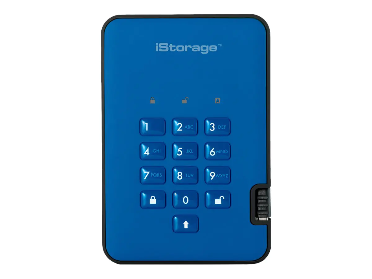 iStorage diskAshur² - SSD - verschlüsselt - 8 TB - extern (tragbar) IS-DA2-256-SSD-8000-BE