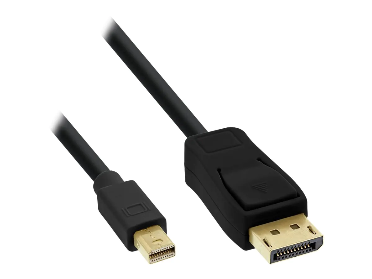 InLine - DisplayPort-Kabel - Mini DisplayPort (M) bis DisplayPort (M) - 1 m - Schwarz