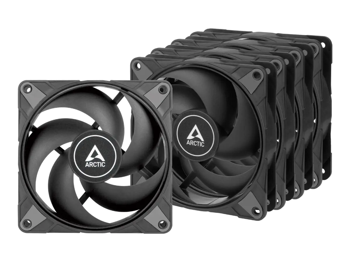 Arctic Lüfter P12 Max-120mm PWM regulated Black 5-Pack