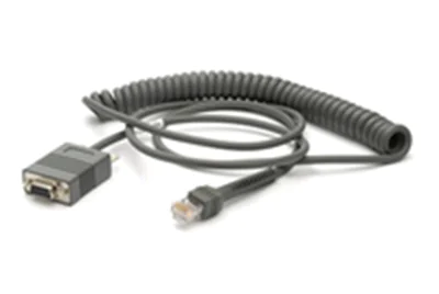 Zebra - Kabel seriell - DB-9 (W) - 2.7 m - gewickelt - für Symbol LS3478; Cyclone M2004; Digital Scanner DS 34XX, DS 66XX, DS3478, DS6707, DS6708