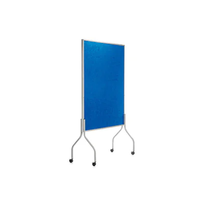 rocada Trennwand mobil 122 x 196 x 49 cm (B x H x T) Schaumstoff/Polyester blau