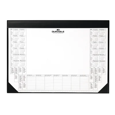 DURABLE Schreibunterlage 729101 59x42cm PVC mit Kalender schwarz DURABLE Schreibunterlage 729101 59x42cm PVC mit Kalender schwarz