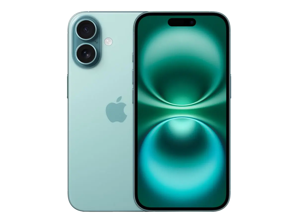 Apple iPhone 16 - 5G Smartphone - Dual-SIM / Interner Speicher 128 GB - OLED-Display - 6.1" - 2556 x 1179 Pixel - 2 x Rückkamera 48 MP, 12 MP - front camera 12 MP - teal Apple iPhone 16 - 5G Smartphone - Dual-SIM / Interner Speicher 128 GB - OLED-Display - 6.1" - 2556 x 1179 Pixel - 2 x Rückkamera 48 MP, 12 MP - front camera 12 MP - teal