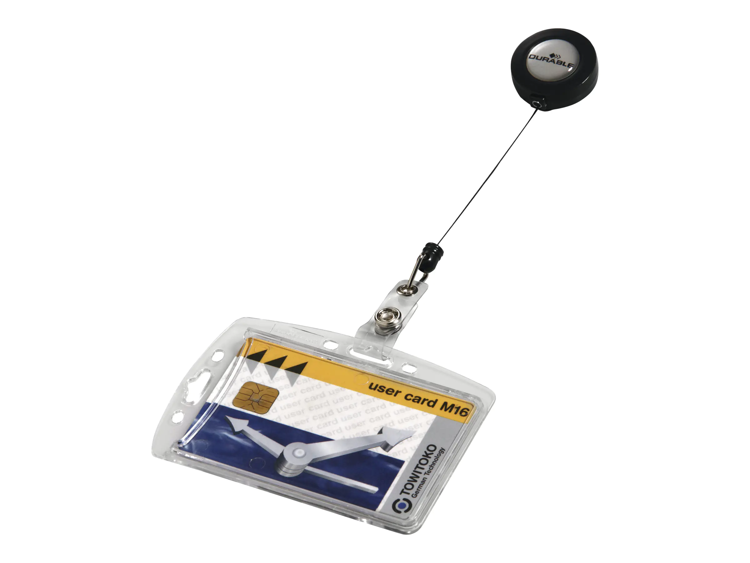 DURABLE Namensschild 801219 54x85mm mit Metallclip 10 St./Pack.