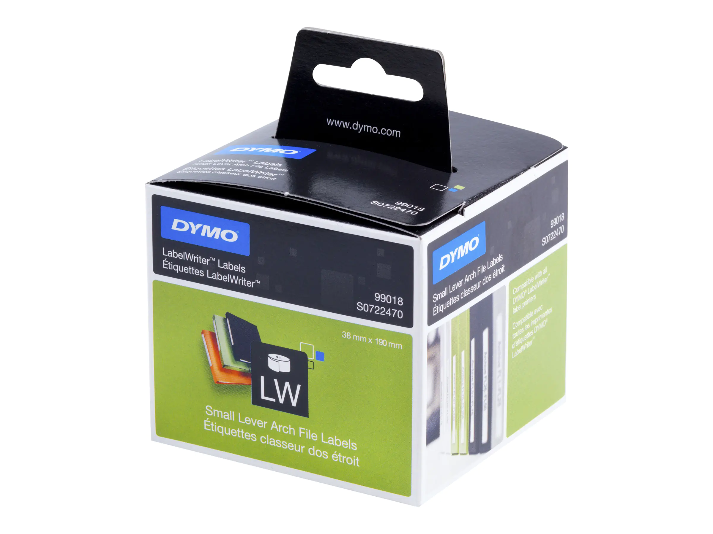 DYMO Ordneretikett S0722470 für LabelWriter 190x38mm ws 110 St./Rl.