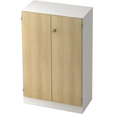 Hammerbacher Flügeltürenschrank V6550/W/E/SG 3OH weiß/eiche Hammerbacher Flügeltürenschrank V6550/W/E/SG 3OH weiß/eiche