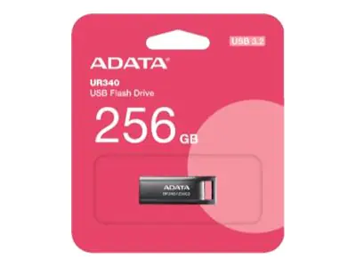 ADATA MEMORY DRIVE FLASH USB3.2 256G/BLACK AROY-UR340-256GBK ADATA