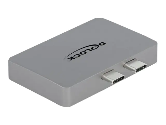Delock - DisplayPort-Adapter - 24 pin USB-C (M) zu DisplayPort, 24 pin USB-C (W) - unterstützt 4K 60 Hz (3840 x 2160), unterstützt Power Delivery 3.0 - Grau