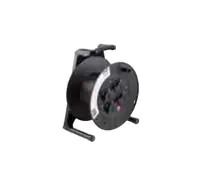 Bachmann - Verlängerungsrolle - Ausgangsanschlüsse: 4 (Stromversorgung) - 40 m Schnur - Schwarz