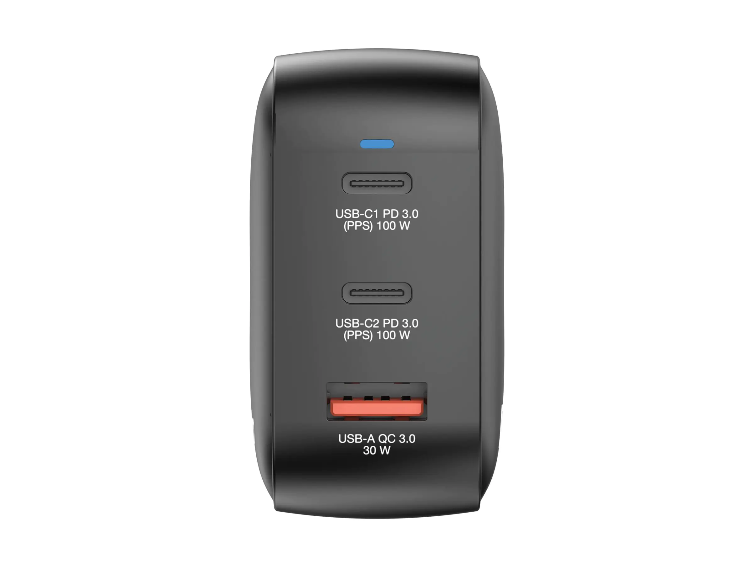 Verbatim Netzteil - GaN - 100 Watt - PD 3.0, PD/PPS, QC 4.0 - 3 Ausgabeanschlussstellen (2 x USB-C, USB) 32230