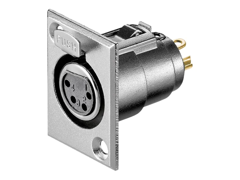 goobay - Audio-Stecker - 4-poliges XLR weiblich Verriegelung