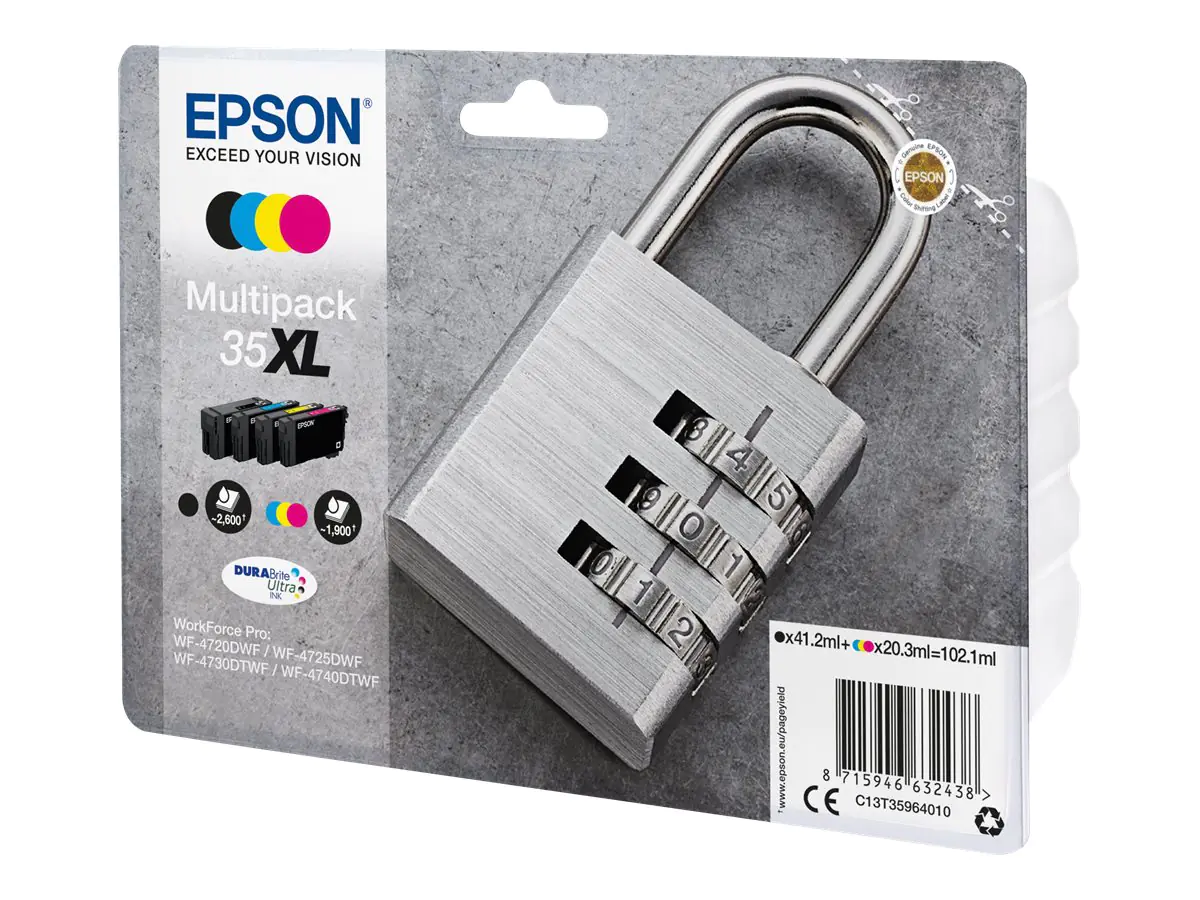 Epson 35XL Multipack - 4er-Pack - XL - Schwarz C13T35964020