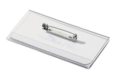 DURABLE Namensschild 800119 40x75mm Kunststoff tr 100 St./Pack.