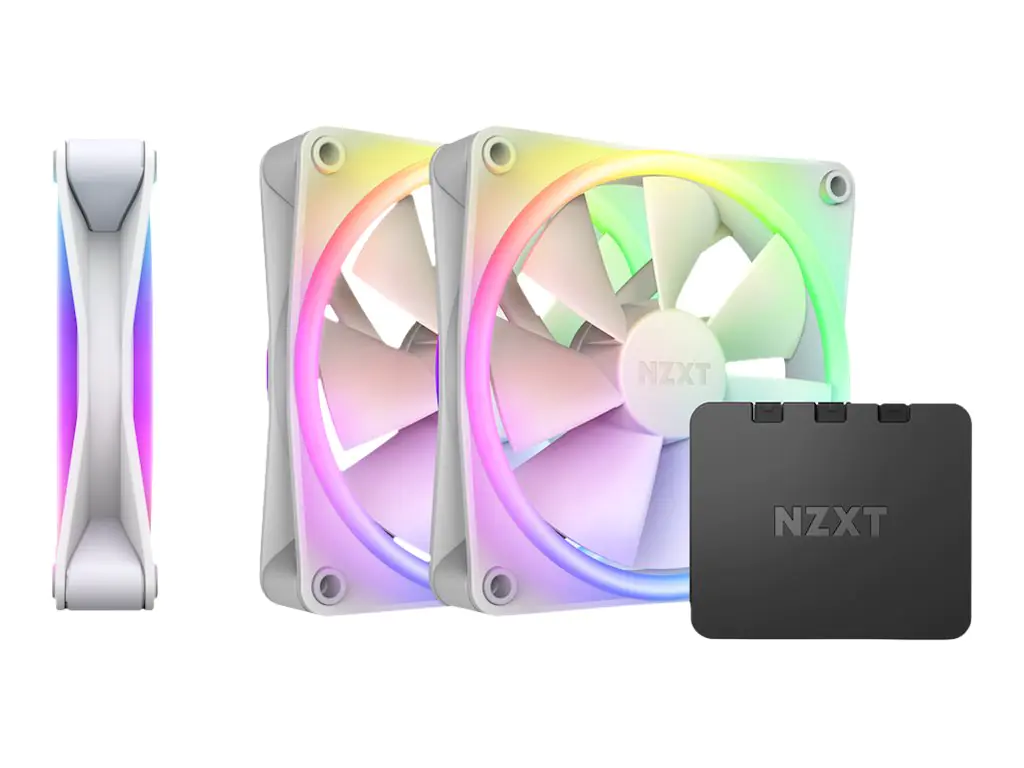 NZXT F Series F120 RGB DUO Triple Pack - Gehäuselüfter - 120 mm - weiß