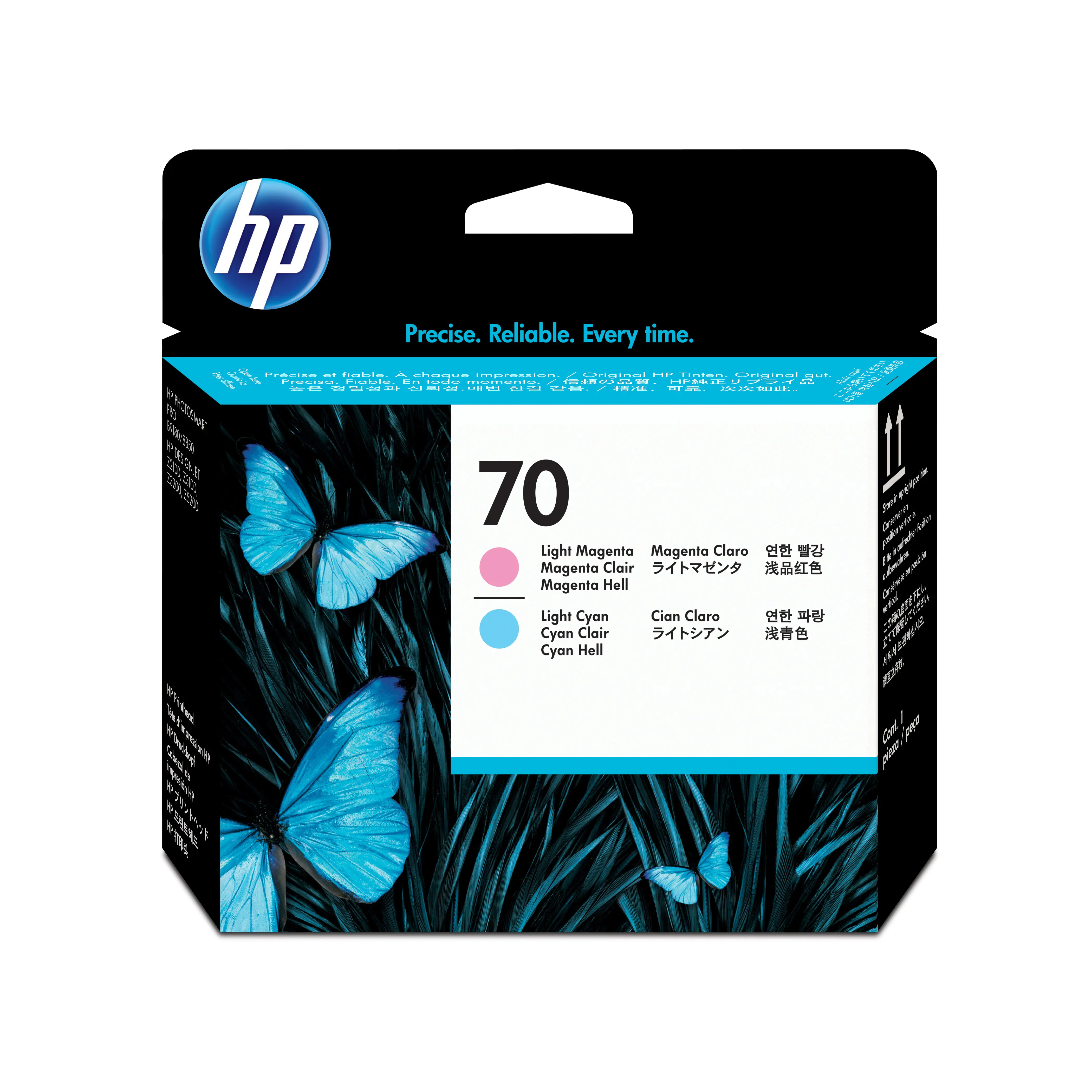 HP 70 - Hellgrau, Photo schwarz - Druckkopf - für DesignJet HD Pro MFP, T120, Z2100, Z3100, Z3100ps, Z3200, Z3200ps, Z5200, Z5400 HP 70 - Hellgrau, Photo schwarz - Druckkopf - für DesignJet HD Pro MFP, T120, Z2100, Z3100, Z3100ps, Z3200, Z3200ps, Z5200, Z5400