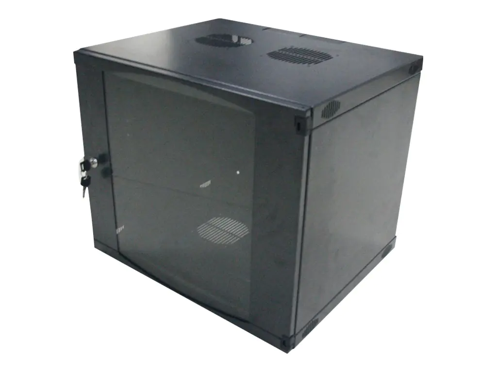 LogiLink Gehäuse - geeignet für Wandmontage - Dunkelgrau, RAL 7021 - 15U - 48.3 cm (19")