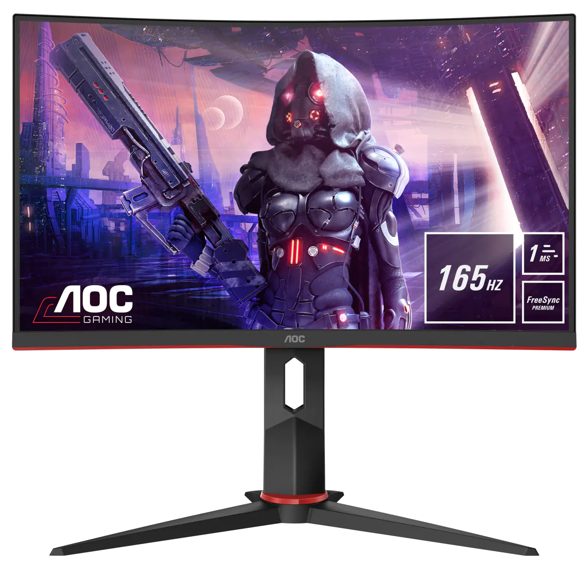 AOC 59.9cm 23.6" 16 09 Curved black - Flachbildschirm (TFT/LCD) - 59,9 cm - C24G2U/BK