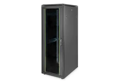 Digitus Unique DN-19 32U-6/8-B-1 - Schrank Netzwerkschrank - Schwarz, RAL 9005 - 32U - 48.3 cm (19")