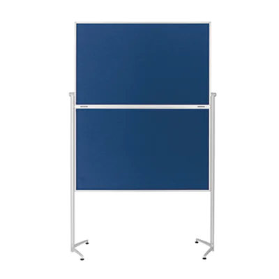 magnetoplan Moderationstafel 1151303 klappbar Filz blau