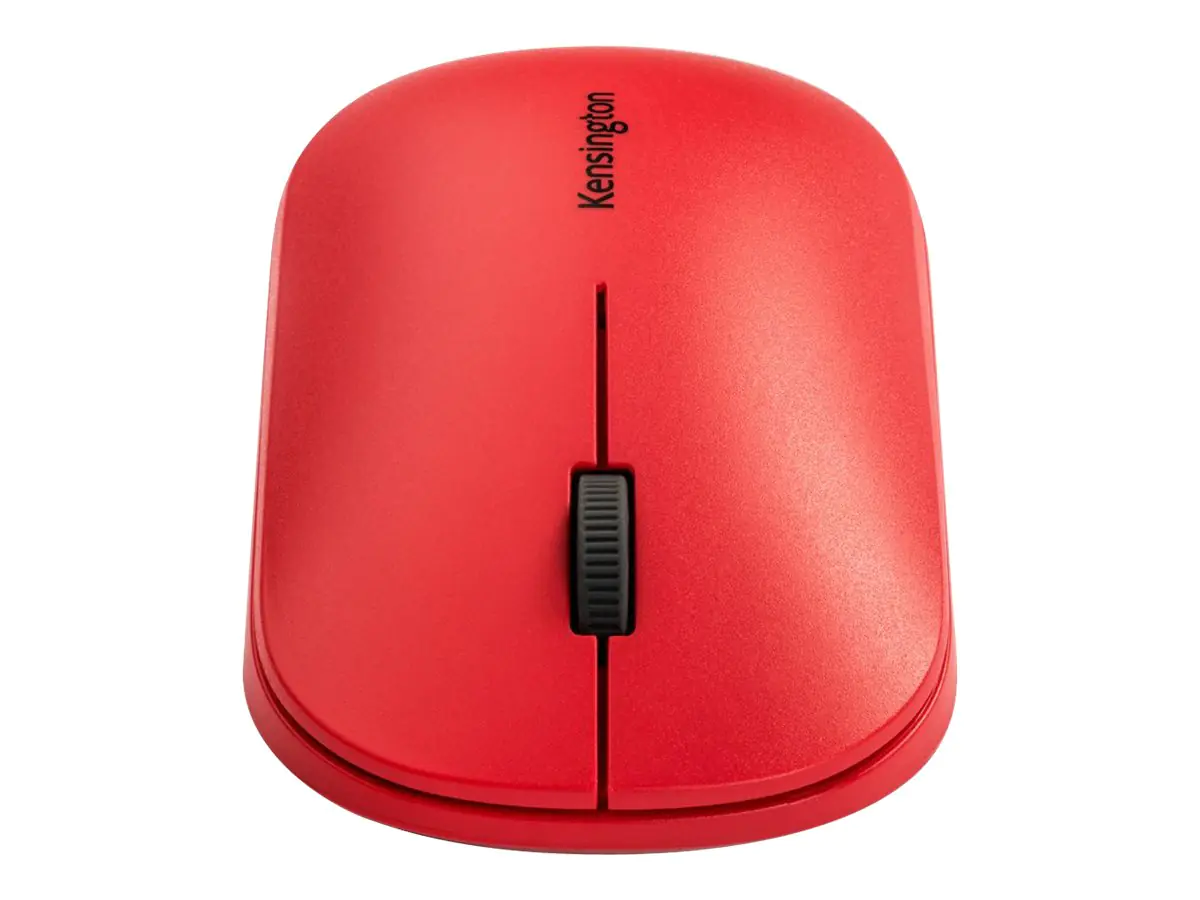 Kensington SureTrack - Maus - optisch - 4 Tasten - kabellos - 2.4 GHz, Bluetooth 5.0 LE, Bluetooth 3.0 - kabelloser Empfänger (USB) - Rot