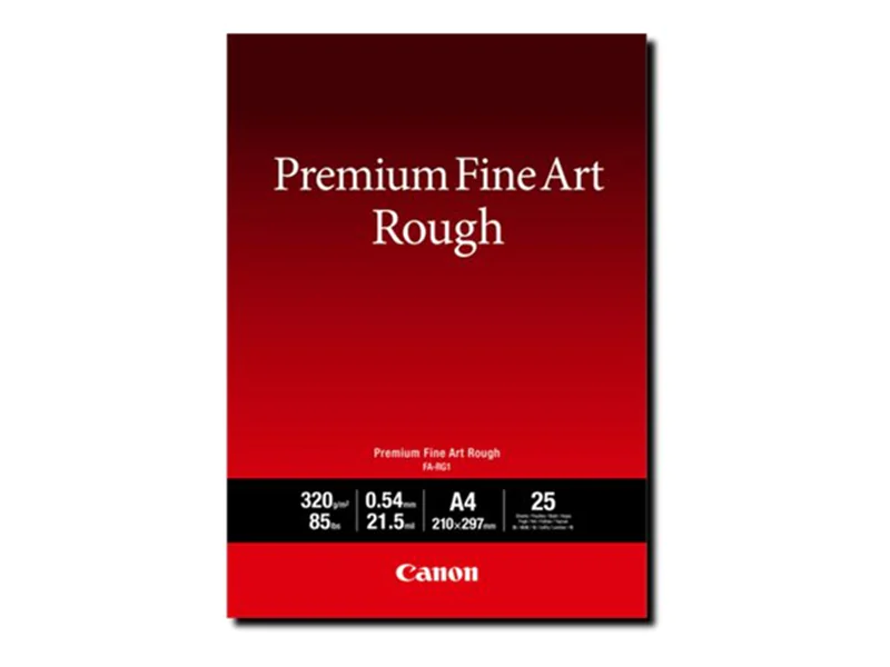 Canon Kunstpapier 4562C001 210 x 297 mm (DIN A4) 320 g/m² für Tintenstrahldrucker rough 25 Blatt Canon Kunstpapier 4562C001 210 x 297 mm (DIN A4) 320 g/m² für Tintenstrahldrucker rough 25 Blatt
