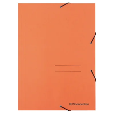 Soennecken Eckspanner 1475 DIN A4 3Klappen und Gummizug orange Soennecken Eckspanner 1475 DIN A4 3Klappen und Gummizug orange