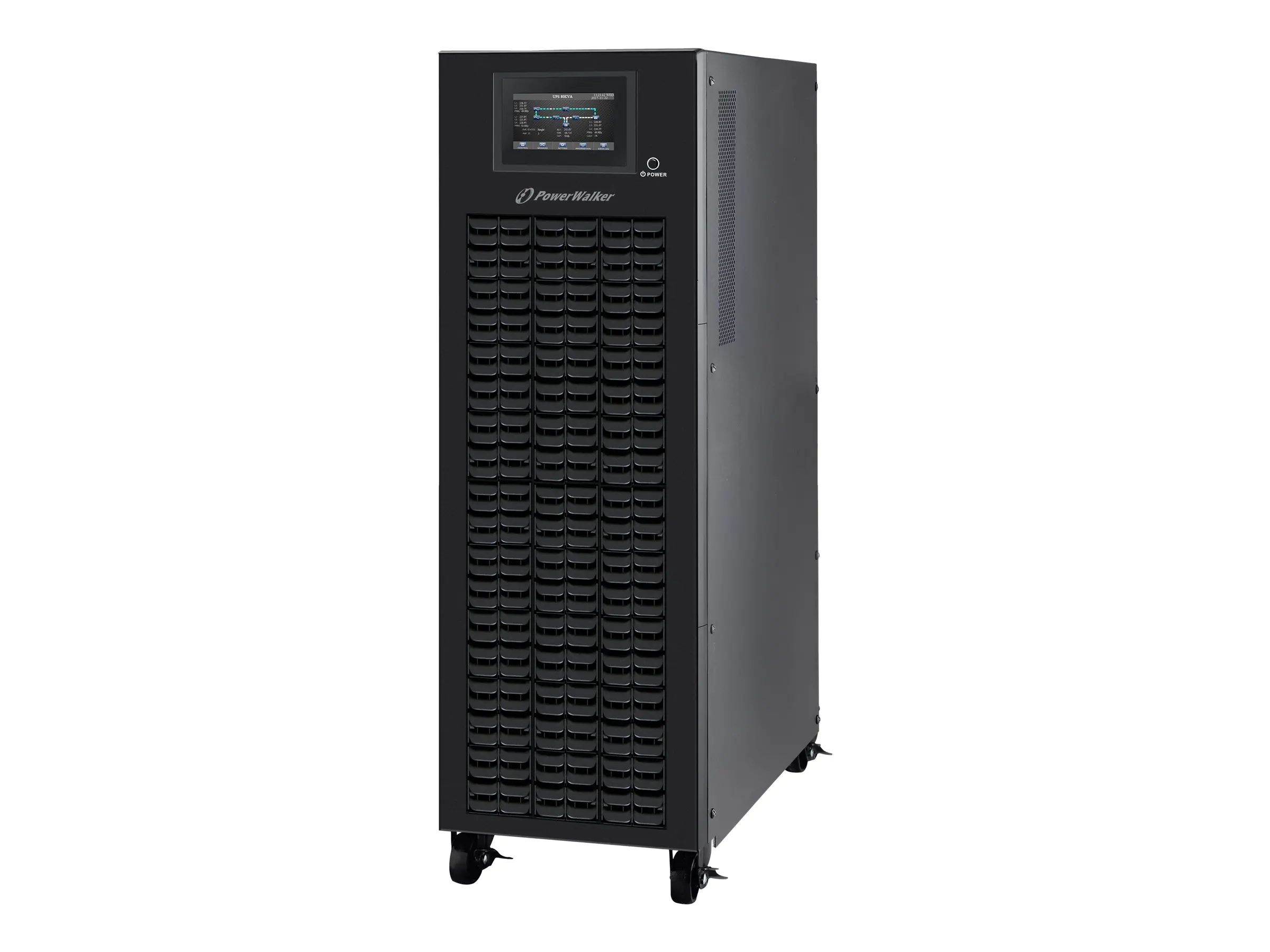 PowerWalker VFI 15K CPG PF1 3/3 BI - USV - Wechselstrom 190 - 520/305 - 478 V - 15000 Watt - 15000 VA - 3 Phasen - 9 Ah - RS-232, USB