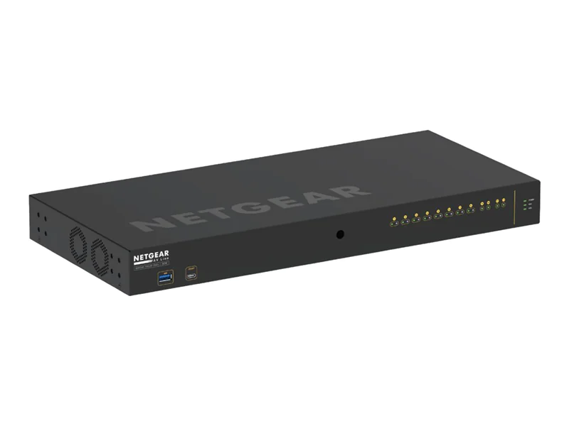 NETGEAR AV Line M4250-10G2XF-PoE+ - Switch - L3 - managed - 10 x 10/100/1000 (8 PoE+) + 2 x 10 Gigabit SFP+ - Seite-zu-Seite-Luftstrom - an Rack montierbar - PoE+ (240 W)