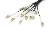 Digitus - Kabelpeitsche - LC/UPC Multi-Modus (S) zu LC/UPC Multi-Modus (S) - 75 m - Glasfaser - 50/125 Mikrometer - OM4 - halogenfrei, innen/außen - Schwarz