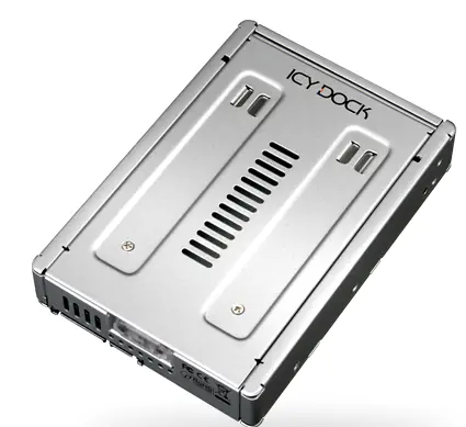 Cremax ICY Dock MB982SP-1s - Laufwerksschachtadapter - 3,5" auf 2,5" (8.9 cm to 6.4 cm) - Silber