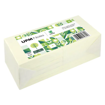 UPM Notes Haftnotiz 75 x 75 mm (B x H) gelb 100 Bl./Block 12 Block/Pack. UPM Notes Haftnotiz 75 x 75 mm (B x H) gelb 100 Bl./Block 12 Block/Pack.