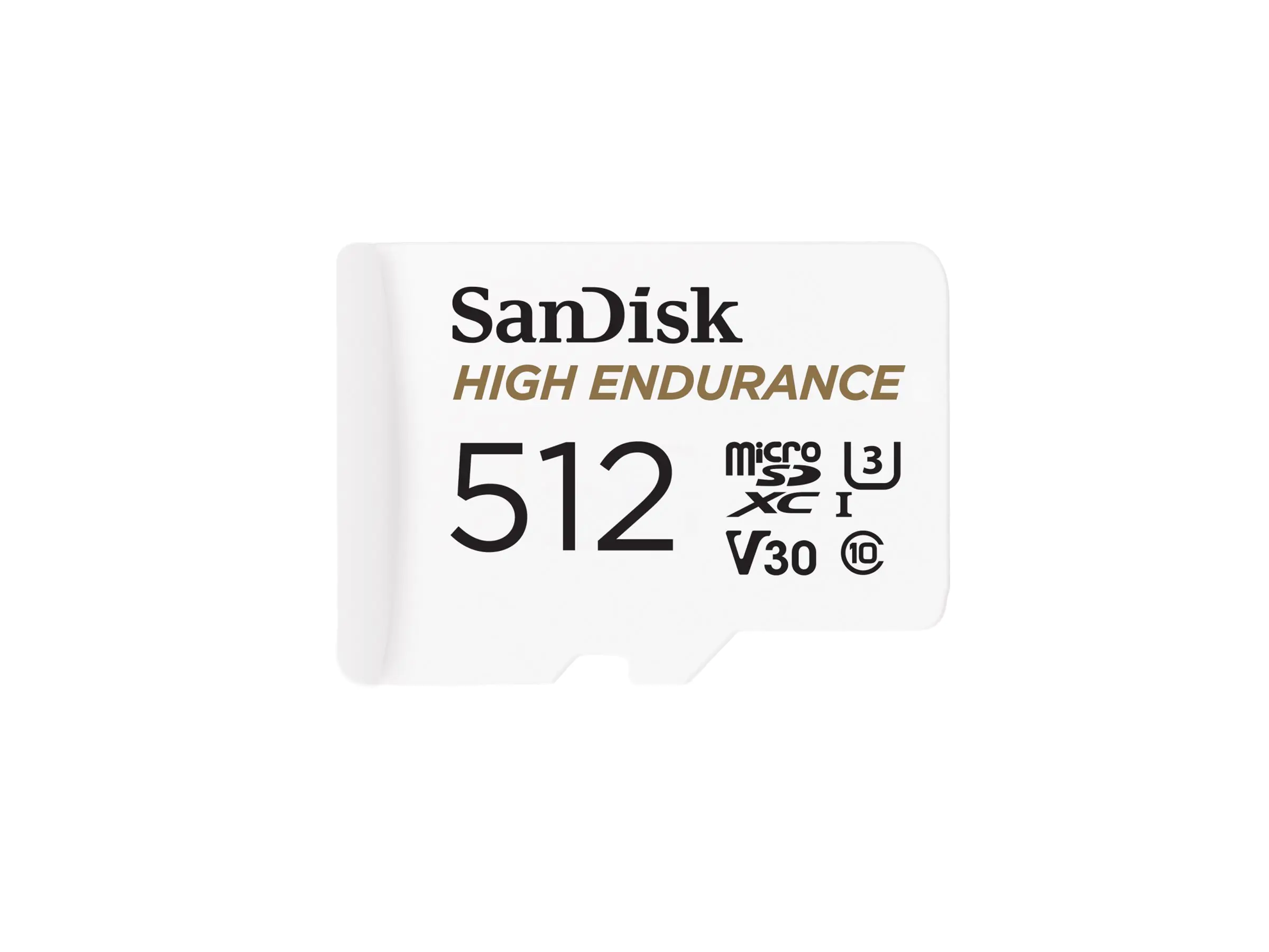 SanDisk High Endurance - Flash-Speicherkarte (microSDXC-an-SD-Adapter inbegriffen) - 512 GB - Video Class V30 / UHS-I U3 / Class10 - microSDXC UHS-I
