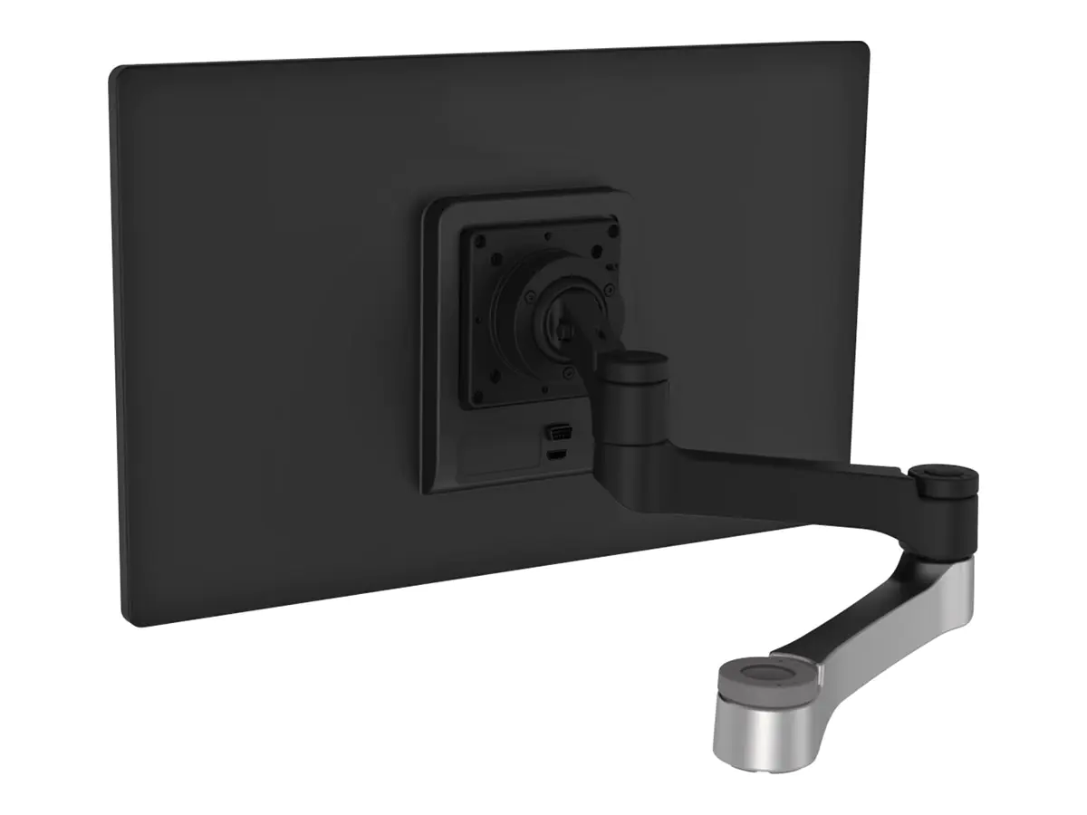 R-Go Zepher C2 - Montagekomponente (einstellbarer Monitorarm) - Aluminium - schwarz & silber - Bildschirmgröße: bis zu 66 cm (bis zu 26 Zoll) - Standfußmontage
