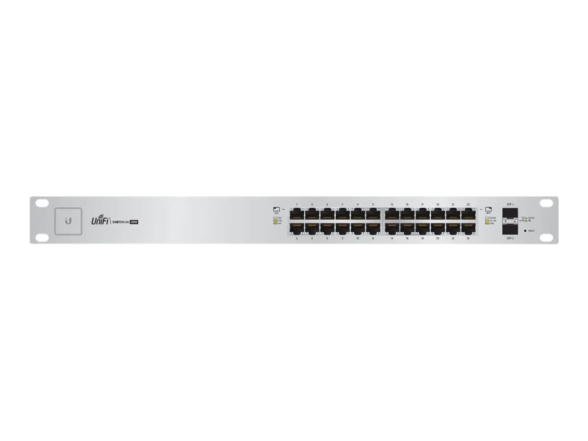 UbiQuiti UniFi Switch US-24-500W - Switch - managed - 24 x 10/100/1000 (PoE+) + 2 x Gigabit SFP - an Rack montierbar - PoE+