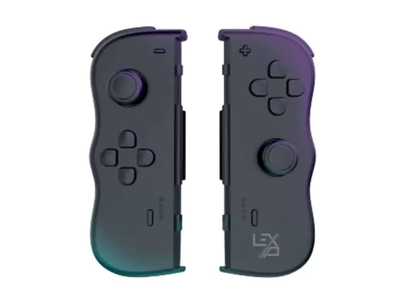 Steelplay Lexip Twin Pads - Game Pad - kabellos - 2.4 GHz/Bluetooth - Schwarz (Packung mit 2) JVASWI00106