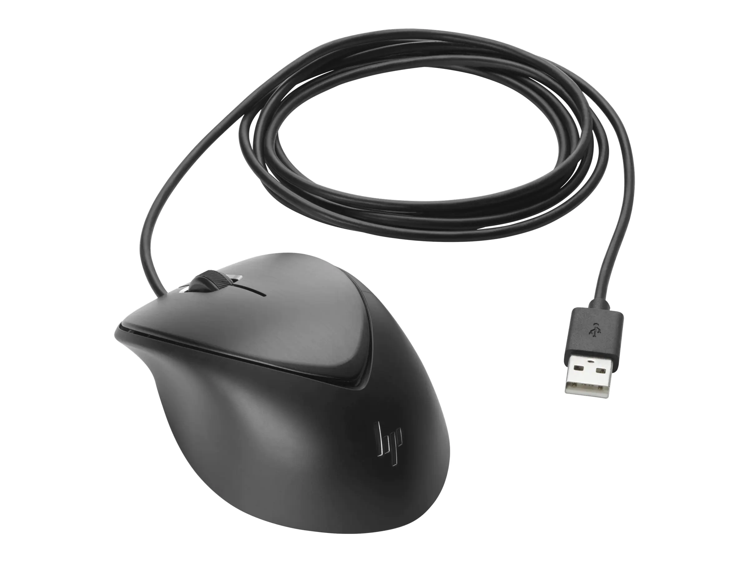 HP Premium - Maus - rechts- und linkshändig - Laser - 3 Tasten - kabelgebunden - USB - für Chromebook 11 G9, 14 G7; Chromebook x360; EliteBook 83X G8, 840, 84X G8, 85X G8