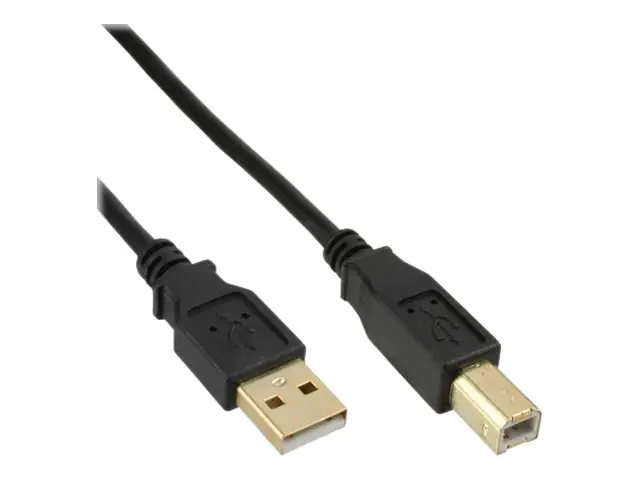 InLine - USB-Kabel - USB (M) zu USB Typ B (M) - USB 2.0 - 30 cm - Schwarz