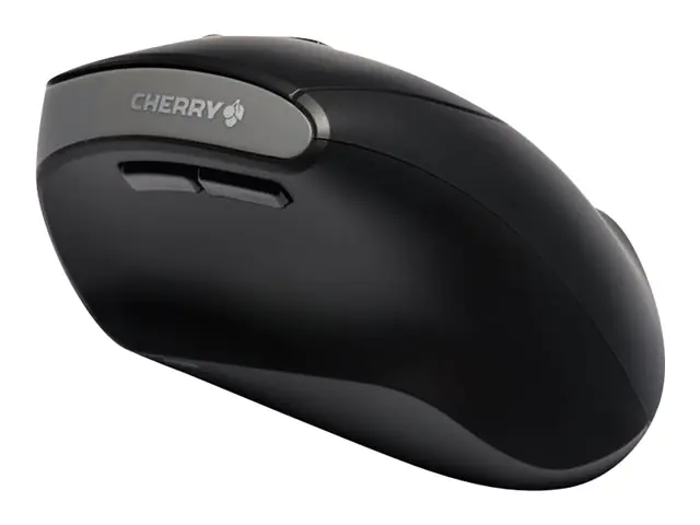 CHERRY Optische PC Maus MW 4500 Rechtshänder ergonomisch USB-A 10m Batterie inkl. Nano-USB-Empfänger schwarz