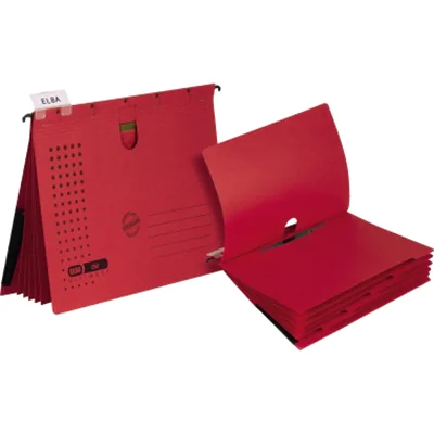 ELBA Hängehefter chic ULTIMATE 100333013 DIN A4 rot 5 St./Pack. ELBA Hängehefter chic ULTIMATE 100333013 DIN A4 rot 5 St./Pack.