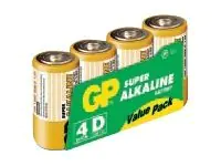GP Battery GP Super Alkaline 13A S4 - Batterie 4 x D - Alkalisch 03013AS4