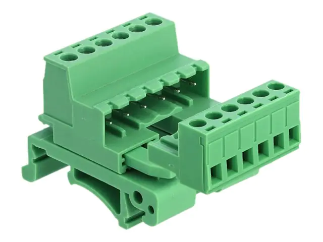 Delock Netzanschlussadapter-Kit - grün 66080