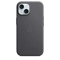 Apple - Hintere Abdeckung für Mobiltelefon - kompatibel mit MagSafe - Microtwill, FineWoven - Schwarz - für iPhone 15 Apple - Hintere Abdeckung für Mobiltelefon - kompatibel mit MagSafe - Microtwill, FineWoven - Schwarz - für iPhone 15