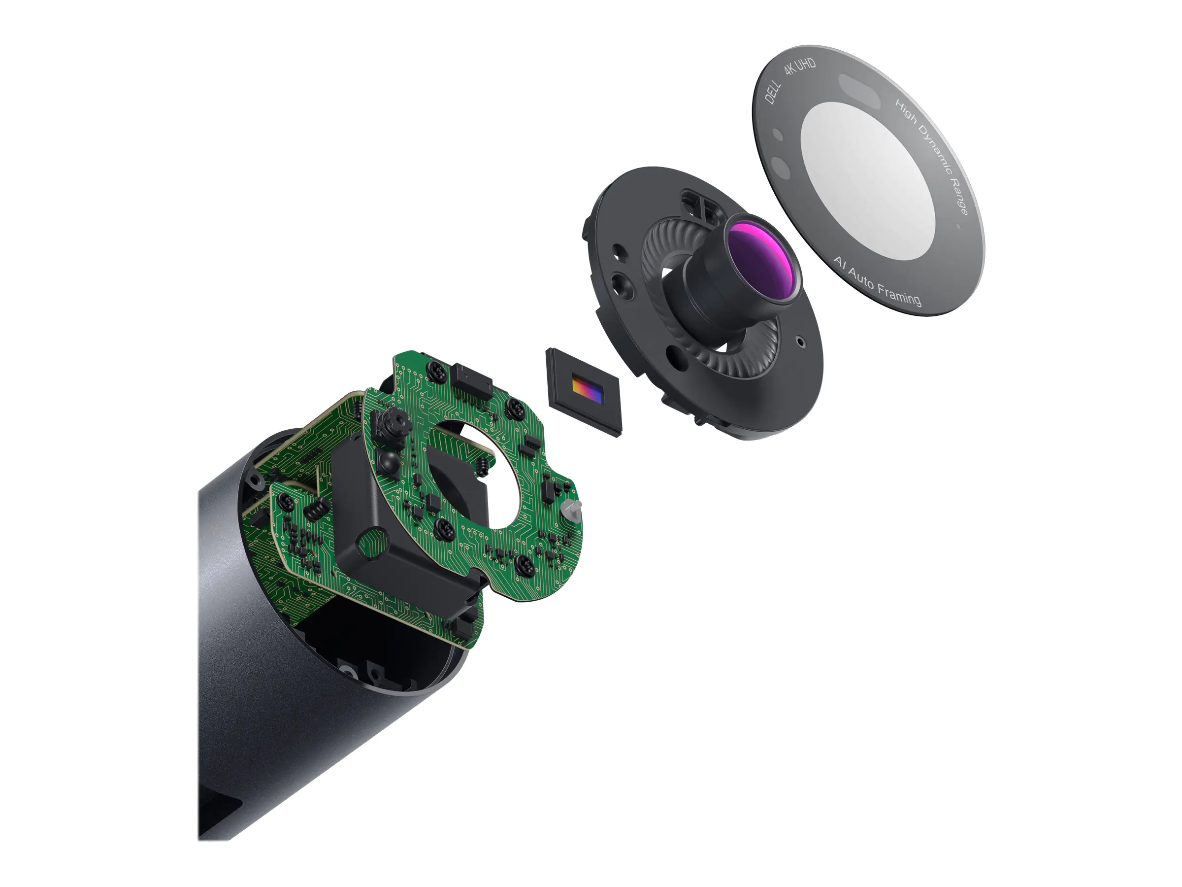 Dell UltraSharp WB7022 - Webcam - Farbe - 8,3 MP - 3840 x 2160 - USB