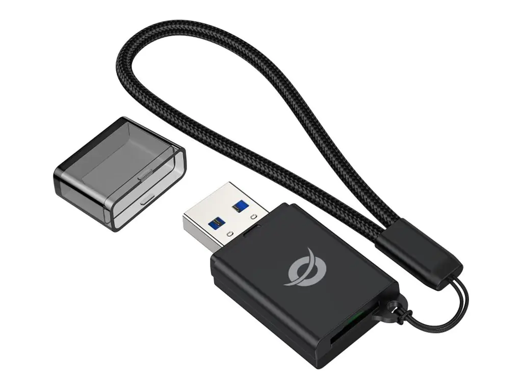 Conceptronic Card USB-A -> Micro SD/TF 3.0 schwarz - Card-Reader - Secure Digital (SD)
