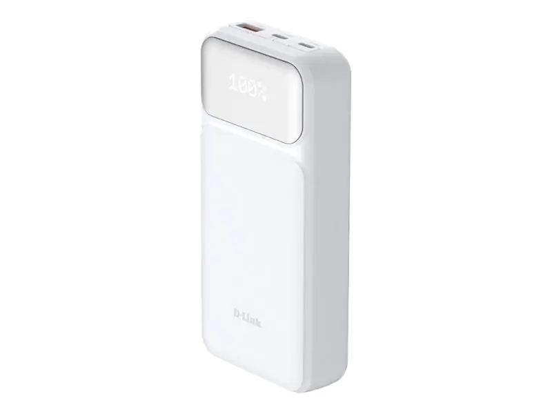 D-Link DPP-201 - Powerbank - 20000 mAh - 65 Watt - PD 3.0, QC 3.0, PD 2.0, QC 2.0 - 3 Ausgabeanschl